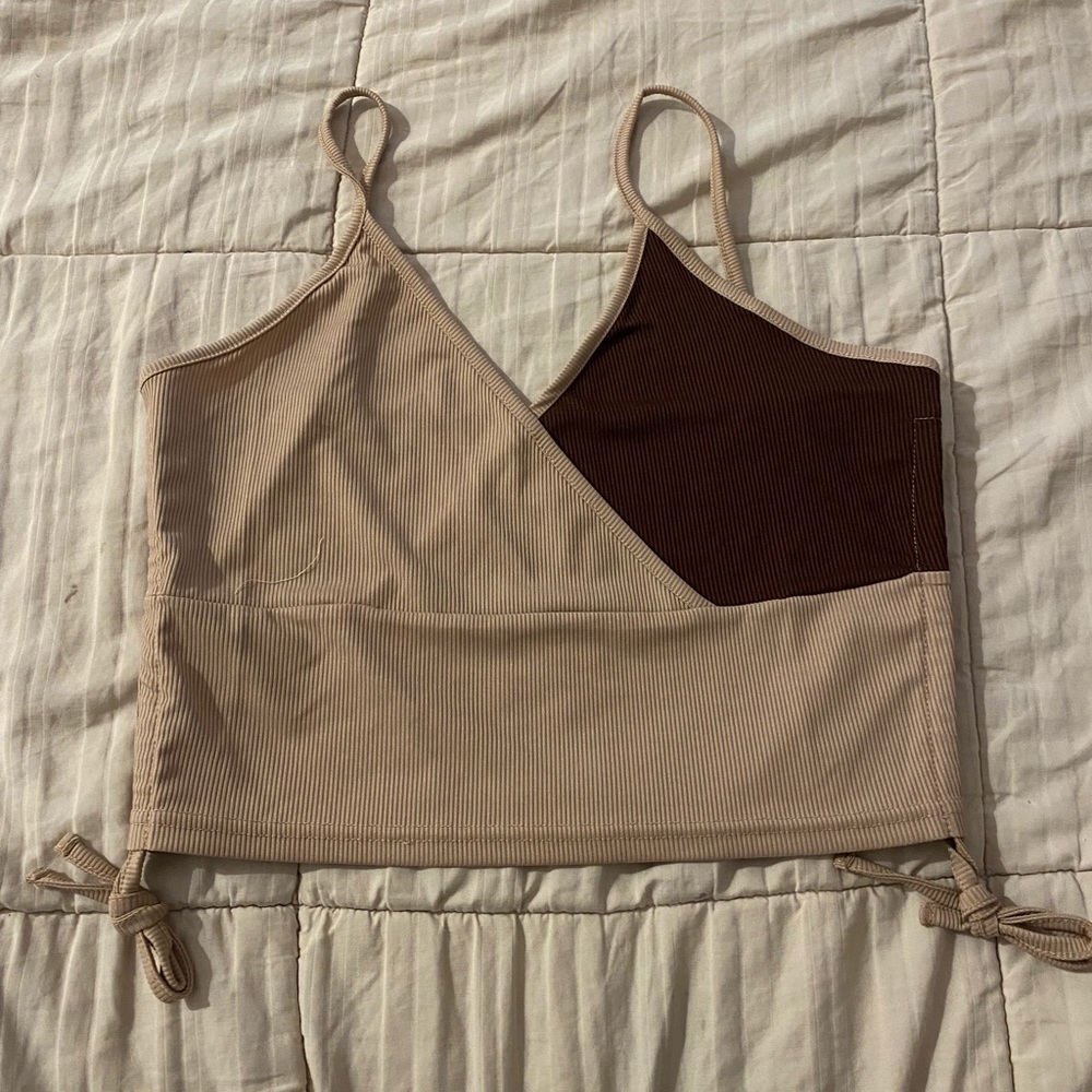 Drawstring crop top